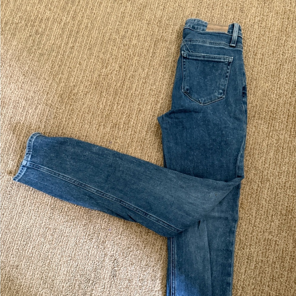 PAIGE Straight Leg Dark Wash Women's Jeans